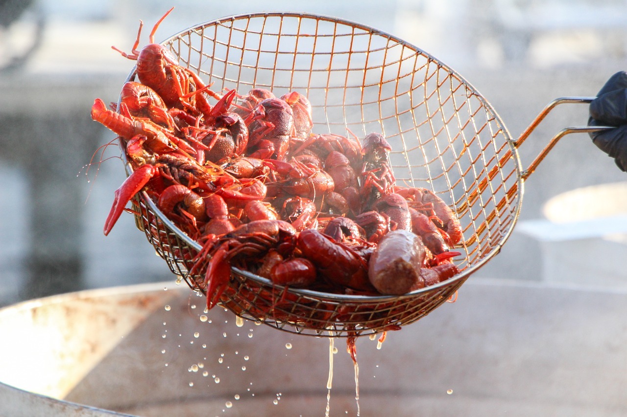 crawfish, seafood, food